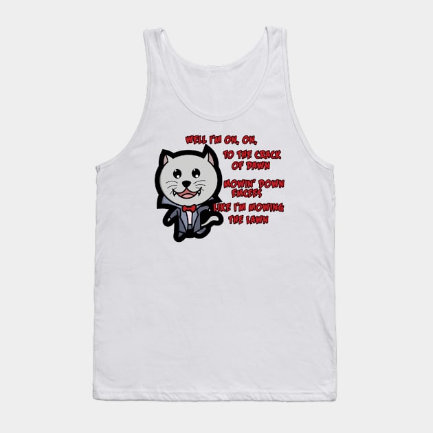 On To the Crack of Dawn Vampire Tank Top by DowntownTokyo
